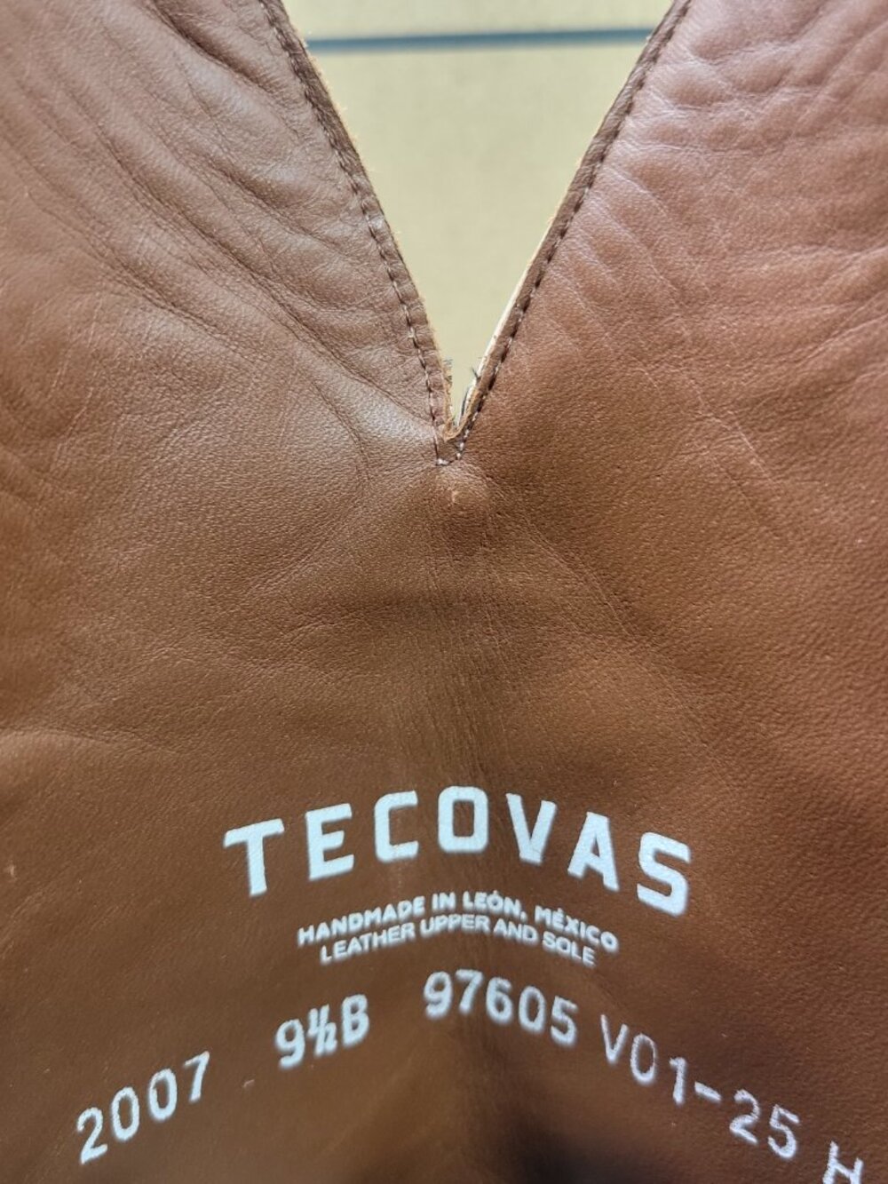 Tecovas the Annie Women's Size US 9.5B Bone Cowhide Cowgirl Boots - Picture 8 of 13